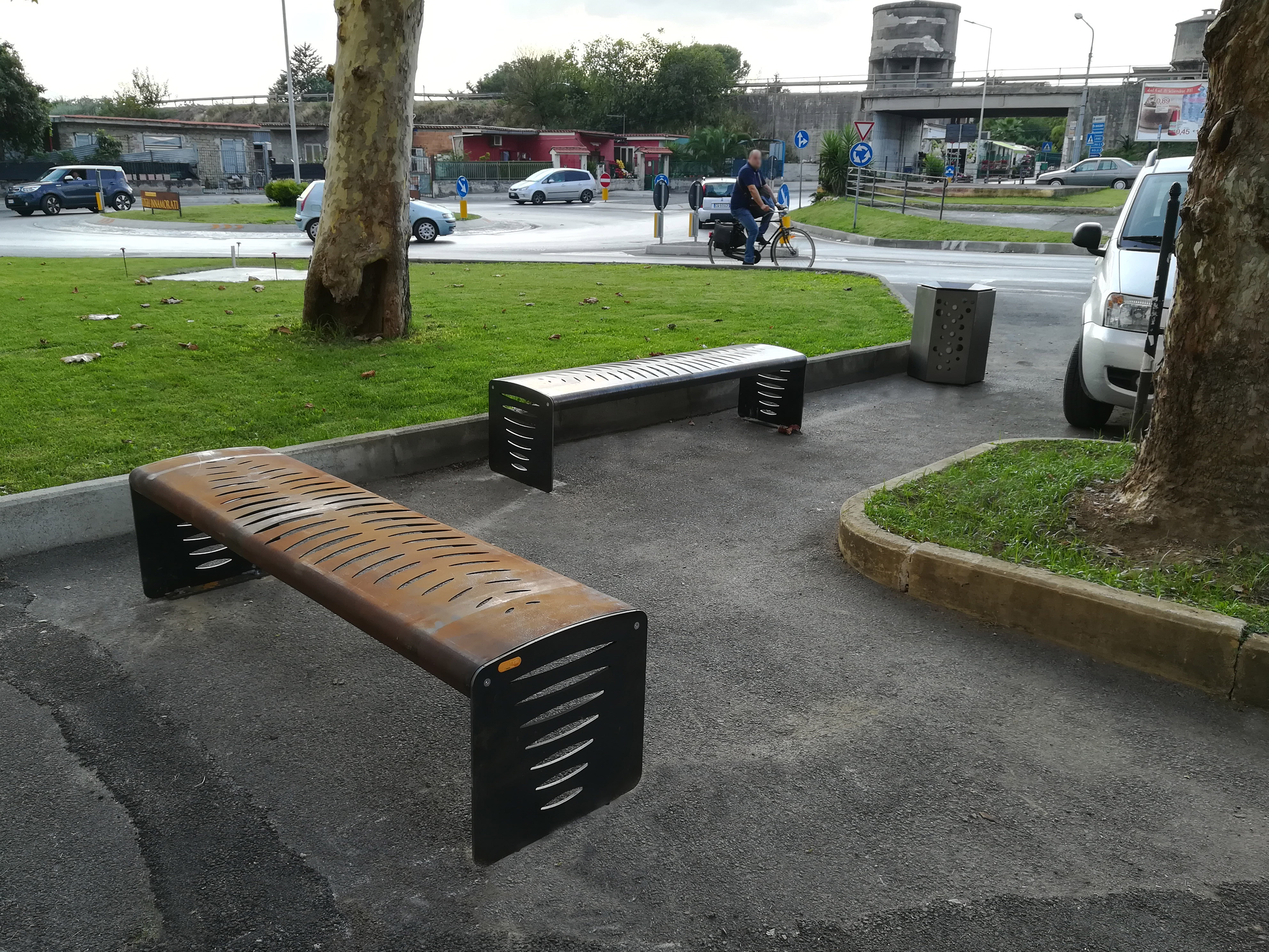 01 panchine acciaio corten